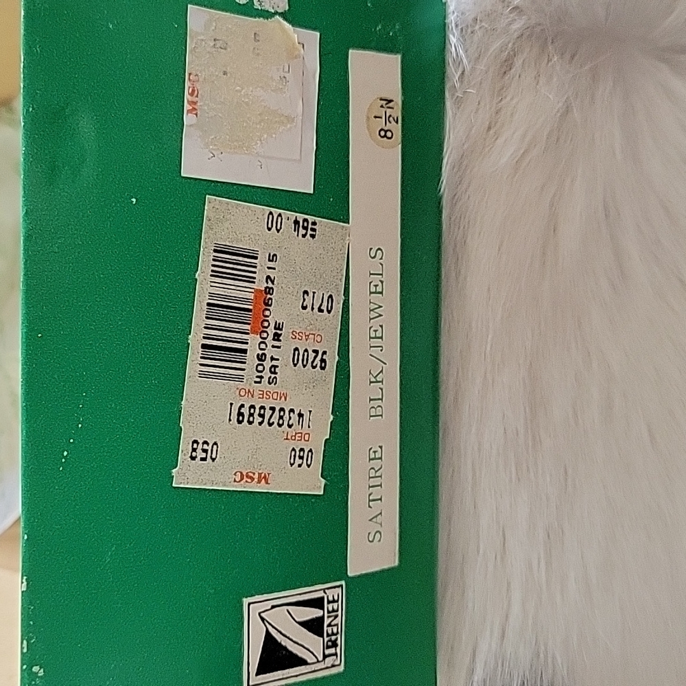 J.RENEE BLACK SUEDE EMBELLISHED PUMPS - Picture 8 of 9